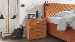 Interliving Polsterbett Serie 1411 - Nachtkommode 47