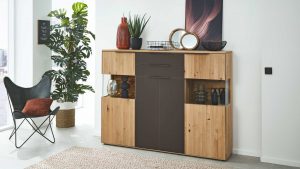 Interliving Wohnzimmer Serie 2009 - Highboard 4740
