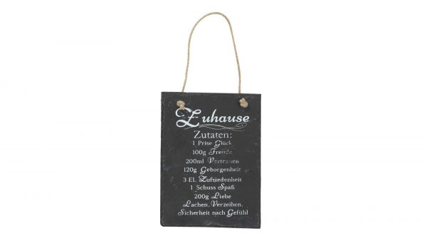 Interliving BEST BUDDYS! Schiefer-Schild Zuhause