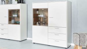 Interliving Wohnzimmer Serie 2102 - Highboard 510541