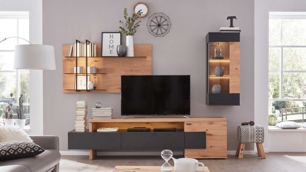 Interliving Wohnzimmer Serie 2104 - Wohnwand IL2