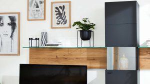 Interliving Wohnzimmer Serie 2023 - Wandregal 1588L