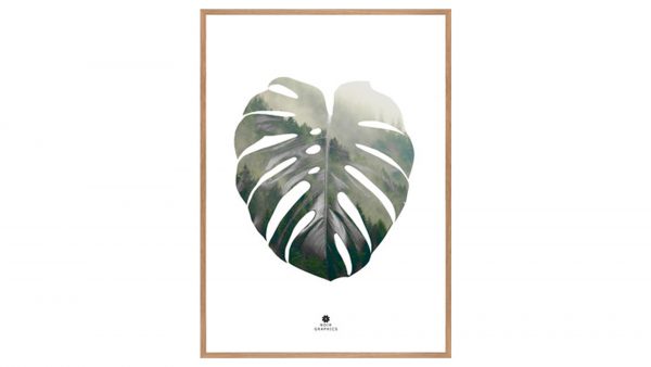 Interliving BEST BUDDYS! Kunstdruck Monstera leaf